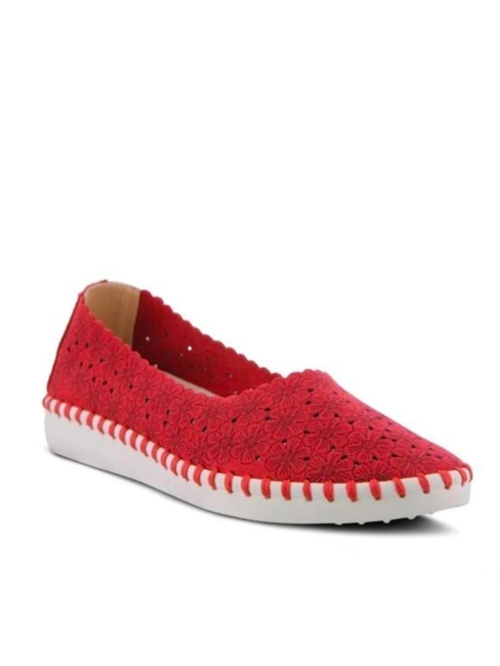 Patrizia by Spring Step Red Grazana Slip-On Sneaker Euro 41 Size 9.5-10